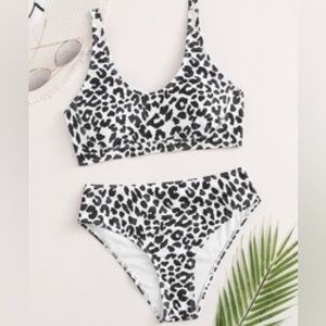 SHEIN leopard print bikini
